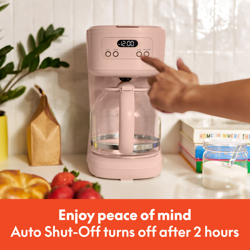 Bella 12 Cup Programmable Coffee Maker, Blossom