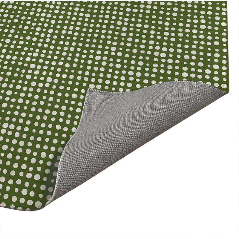 Tapis de cuisine à profil bas, Rectangulaire 3 pi x 5 pi, Vert olive