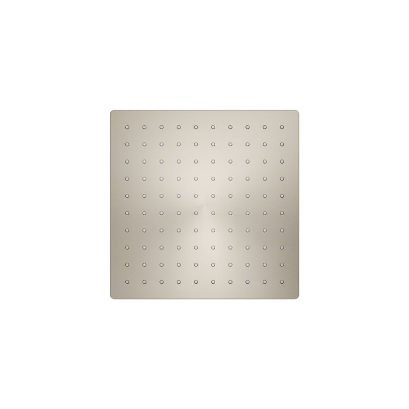 Honesty 10" Single-Function Wall or Ceiling-Mount Square Rainhead, Square Rain Showerhead 2.5 GPM, Vibrant Brushed Nickel
