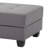Chic Gray Contemporary Ottoman
