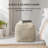 Marta 20" Cream Checkered Upholstered Pouf Ottoman-117292677