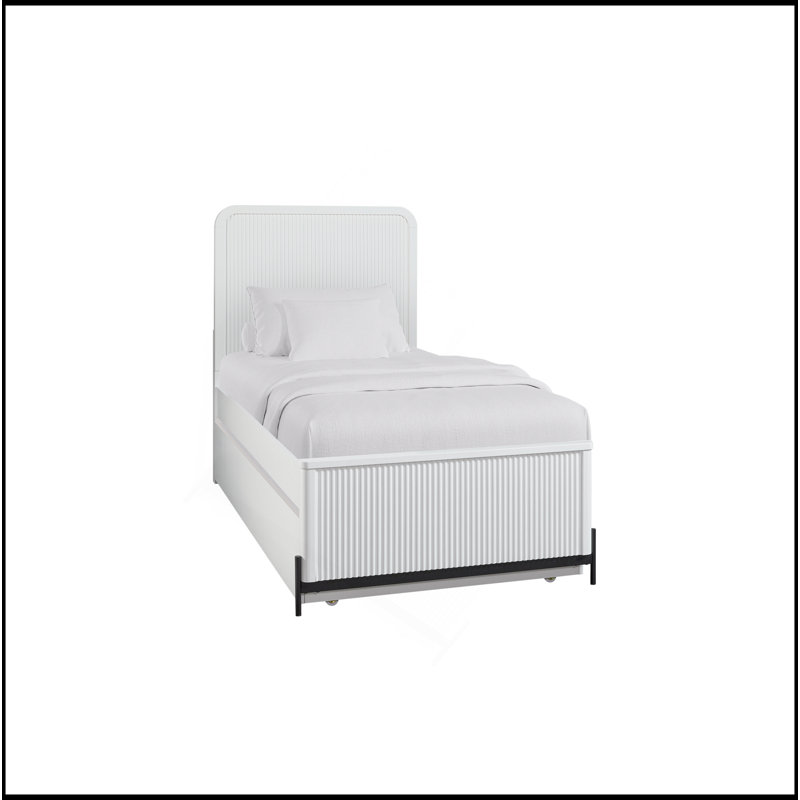 Full Over Twin Trundle Bed, White