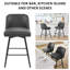 Tabourets de comptoir modernes rembourrés, pour bar et salle à manger de style contemporain-243347390-256875783
