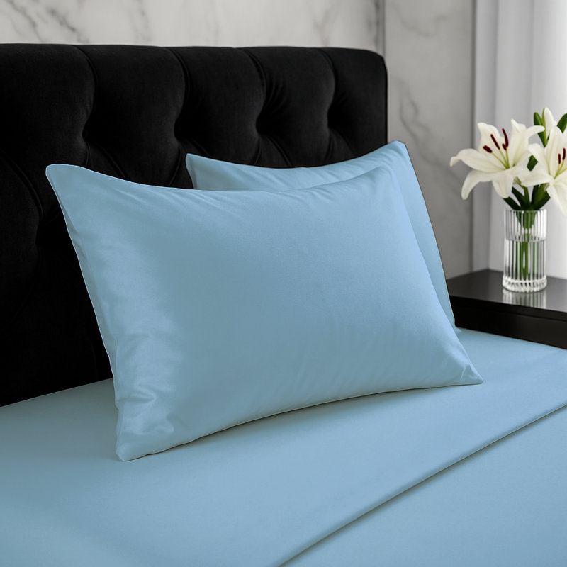 Plain Weave / Muslin Oxford Pillow Case, Blue