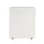 Porte-réservoir blanc de 16 po x 20 po, conception moderne, béton léger, utilisation multifonctionnelle, support en métal, table d'appoint avec décor et couleur classique, sans assemblage