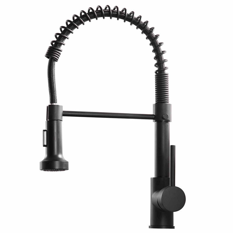 AWZTOO Pull Down Kitchen Faucet, Black