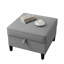 Repose-pieds de 23 po x 25 po en tissu gris avec capacité de charge de 660 lb-812700227