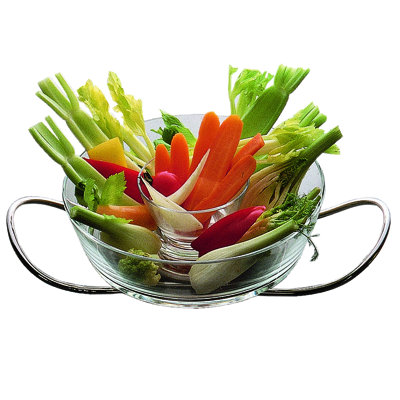 MEPRA Dry Aged Glass, Stainless Steel (18/0) Salad Bowl