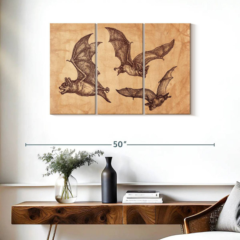 Chauves-souris Brampt, H 24 po x l 38 po