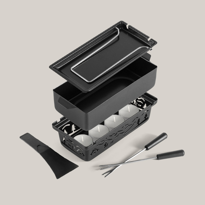 Swissmar Tandem Candle Fondue & Raclette Set