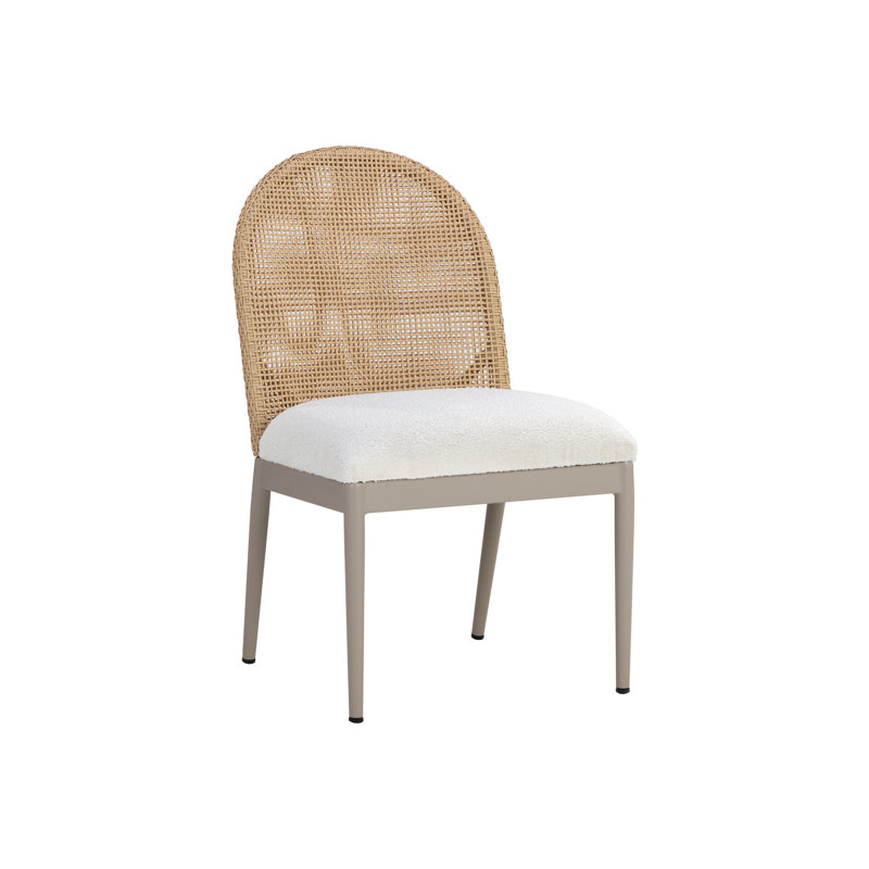 CALANDRI Outdoor Dining Side Chair, Beige