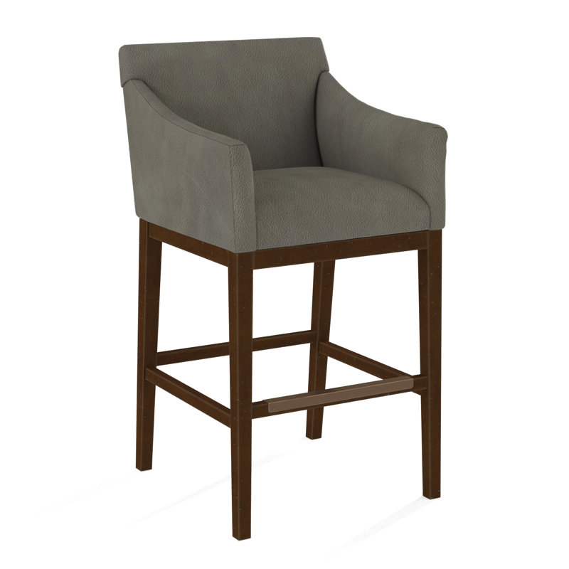 Upholstered Stool, Applause Porpoise, White