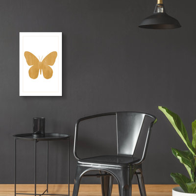 «Gold Butterfly» par Erin Clark, art mural en verre acrylique