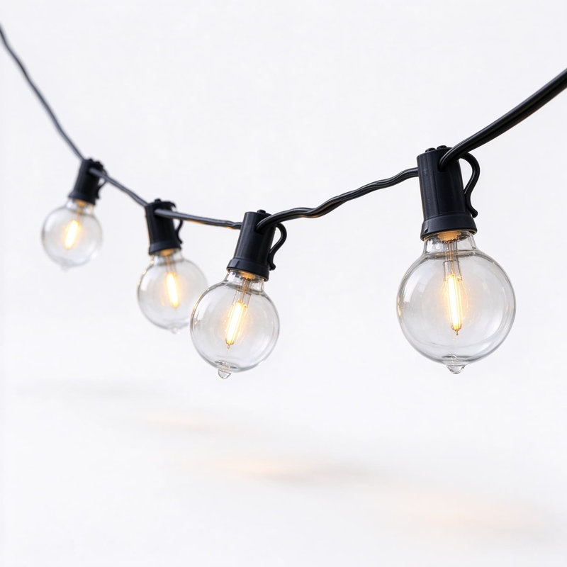 Guirlande lumineuse DEL d'extérieur, étanche et incassable, avec ampoules Edison à intensité variable, connectable pour la décoration de votre jardin, porche, fête, mariage ou Noël.