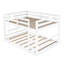 Lit double superposé au-dessus de couleur blanche - fabriqué avec des matériaux de fabrication faits pour une utilisation à long terme et-1785190589