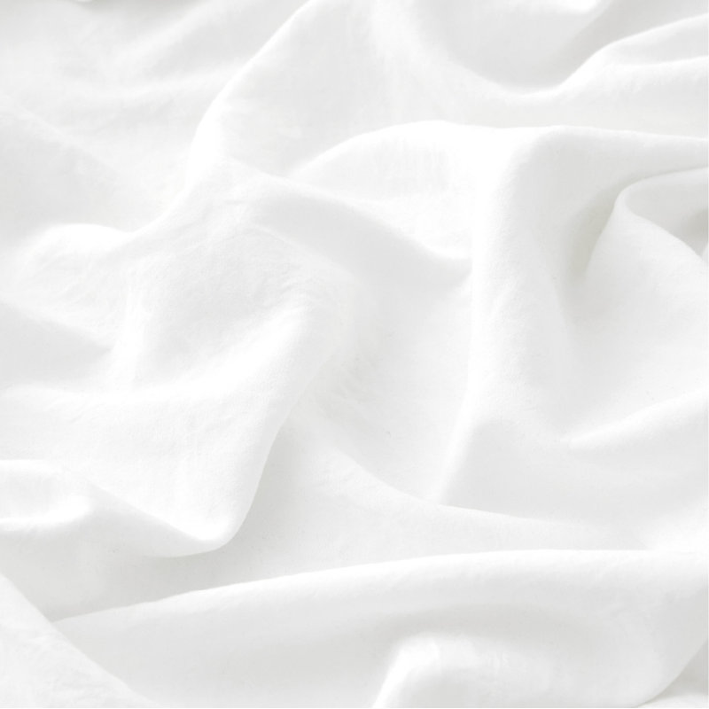  Bedsure Duvet Cover Twin Size with Fitted Sheet - 4 Pieces Prewashed Cotton-Like Extra Soft Bedding Set, White