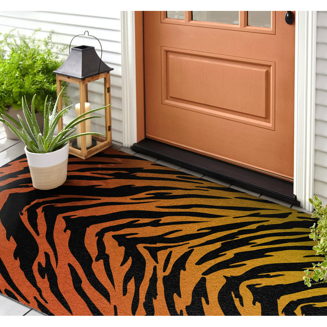 Tiger Stripes B39 x L59 cm Anti-Rutsch-Türmatte für draußen