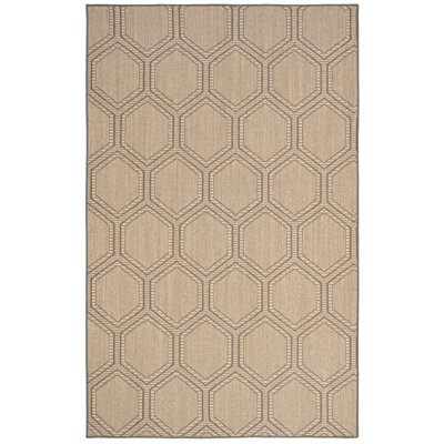 Cheralyn Jute/Sisal Geometric Indoor Rug