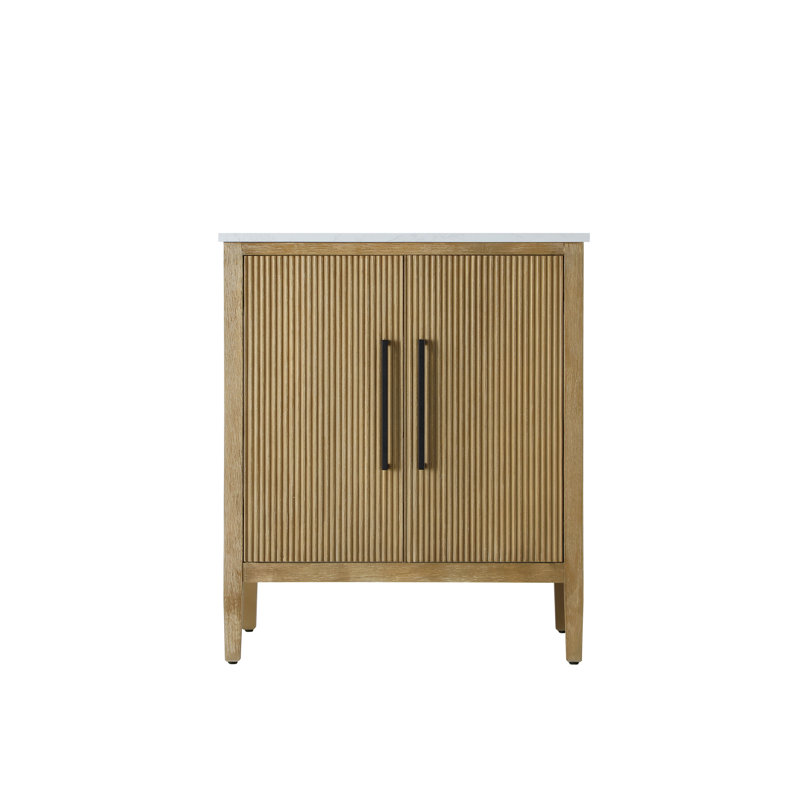 Meuble-lavabo simple 30 po, Lin chêne