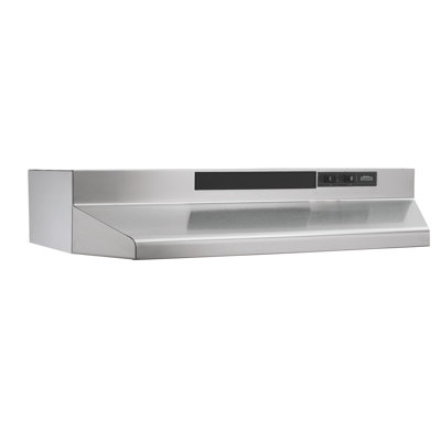 Broan NuTone 24" Steel 190 CFM Convertible Under Cabinet Range Hood with Mesh Filter