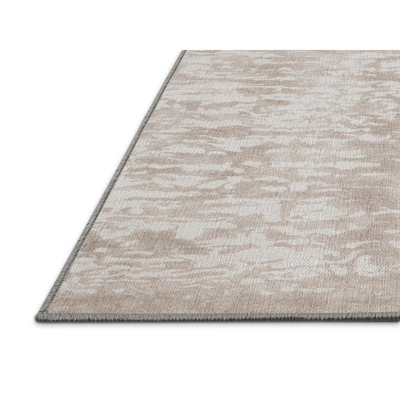 Tapis gris lavable à la machine, Carré 5 pi