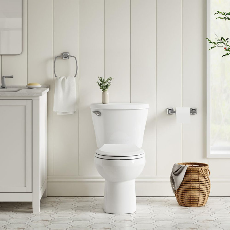 Transitional Elongated Toilet Seat Soft Close, White