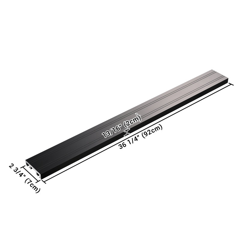 Support de poteau à double bras de moniteur 36 "pour 2 écrans Yescom, Noir
