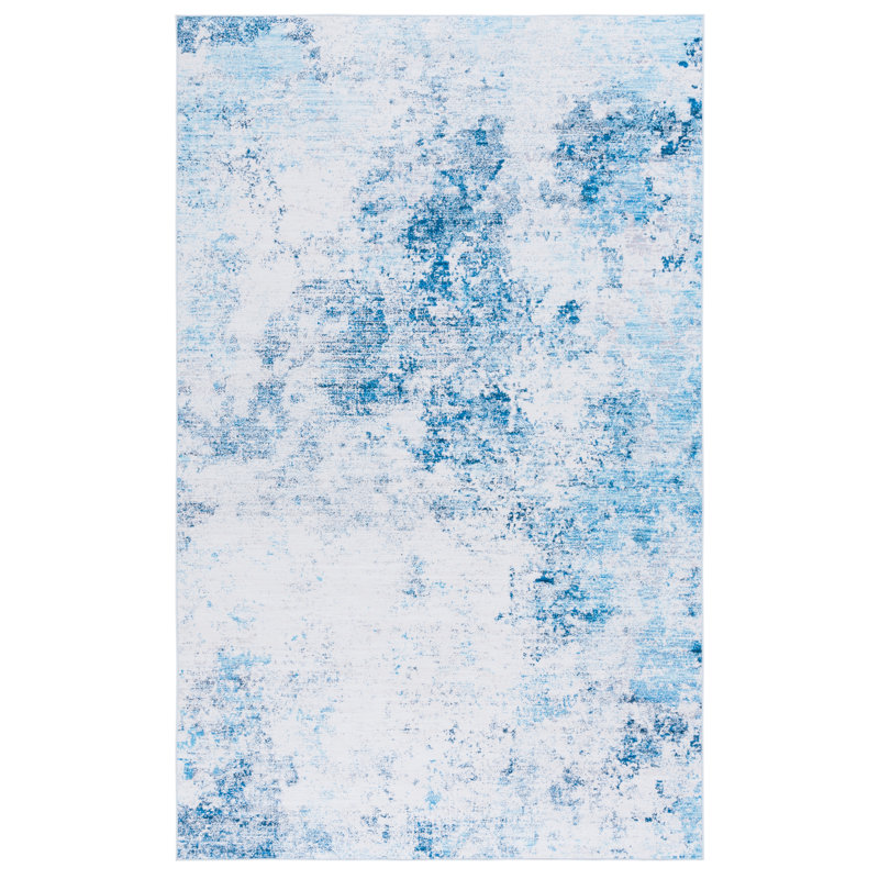 Zayd Performance Machine Washable Abstract Rug, Rectangle 9' x 12'