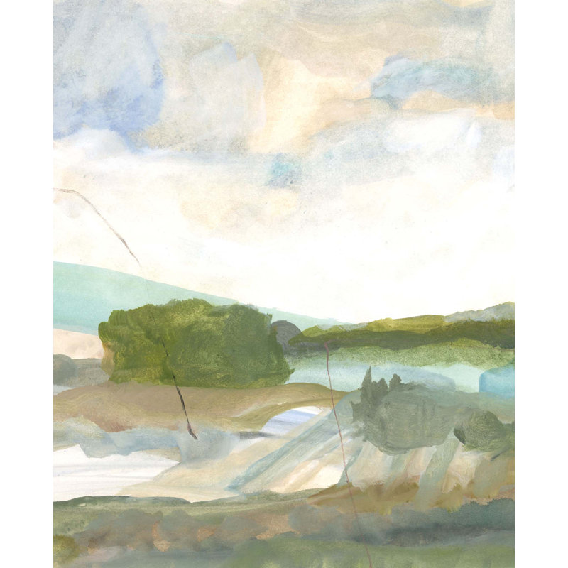 «Abstract Landscape 4b» par Katie Ré Scheidt, H 32 po x l 26 po, Toile tendue