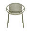 Ensemble de salle à manger d'extérieur 7 pièces avec table en aluminium et 6 chaises empilables en polypropylène, noir et vert