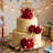 3PCS Wedding Cake Flowers For Cake Topper