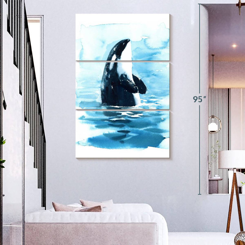 Brampt Ocean Surface Orca, 23" H x 14" W