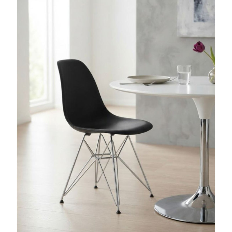 Chaise en plastique Alaska, Noir