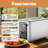Whall Touchscreen Toaster 2 Slice, Stainless Steel, Warming Rack, 1.5 Wide Slots, 850w