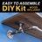 Rustic Pipe Wardrobe Rack Kit with Wood Shelf-1842340765-1842340766