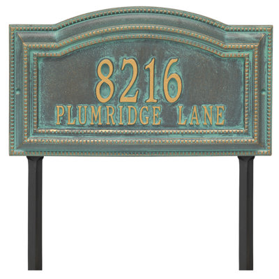 Signature Series 2-Line Lawn Address Sign