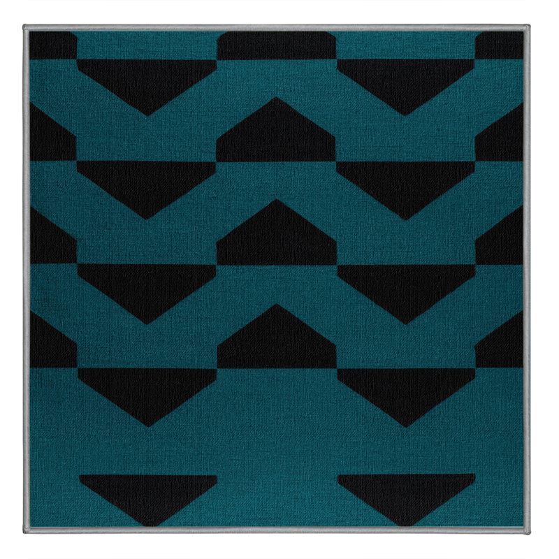 Tapis vert à carreaux lavable à la machine, Carré 6 pi