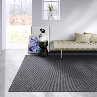Kollektion 1843 No Pattern And No Solid Colour Anthracite Area Rug