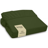 Royale Linens | Ultra Soft Brushed Microfiber | Hotel Luxury Bottom Sheets | Wrinkle Free & Fade Resistant | Deep Pocket Only
