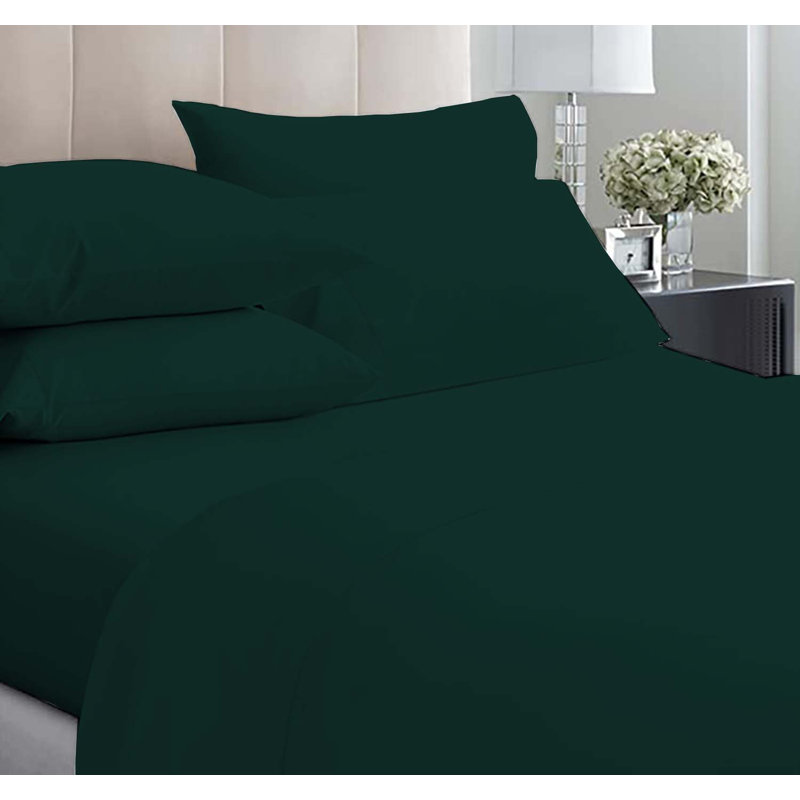 6-Piece Premium Deep Pockets Microfiber Sheet Set, Full, Emerald