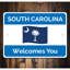 Plaque en aluminium «State Flag Welcome»-58289499