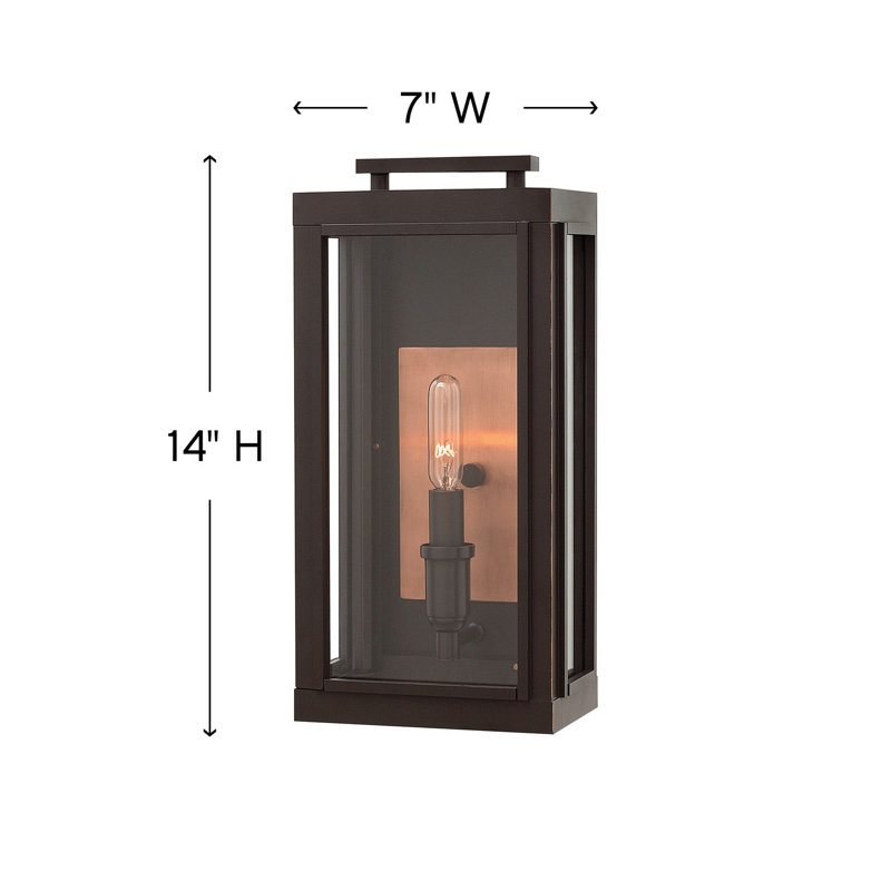 Sutcliffe Outdoor Wall Lantern, Oil Rubbed Bronze, Yes