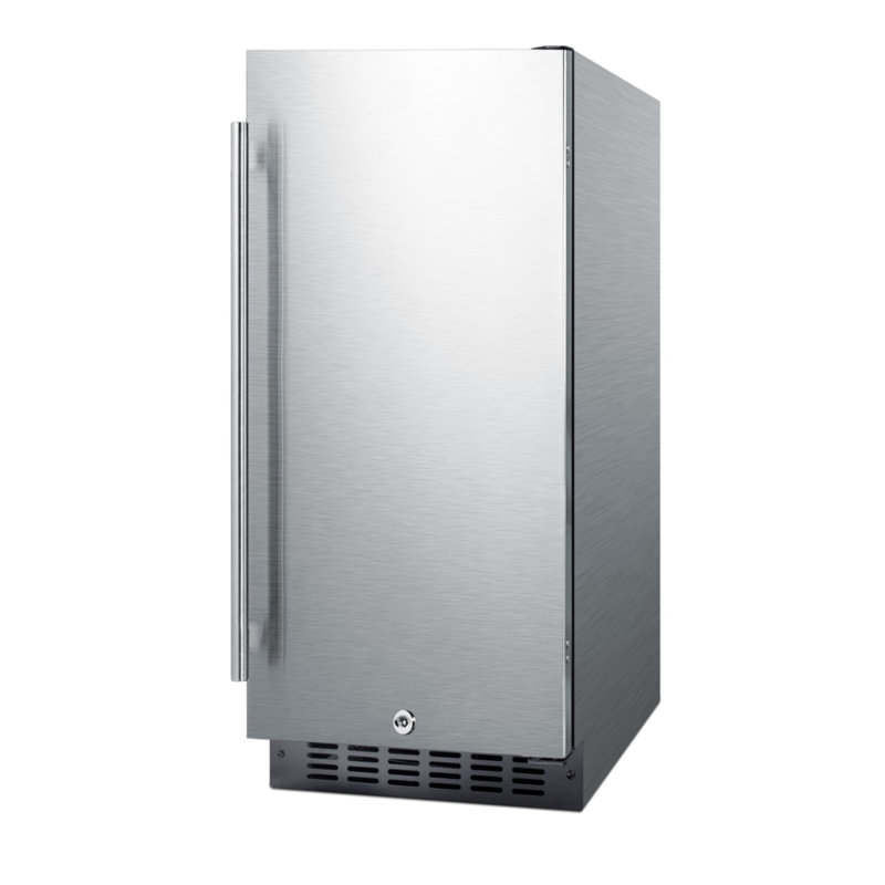 Summit Appliance Apartment Friendly 3 Cubic Feet Convertible Mini Fridge, Stainless Cabinet