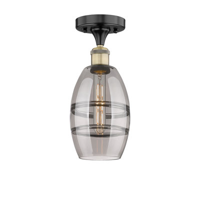 Plafonnier semi-encastré 1 lumière Edison - Abiagael
