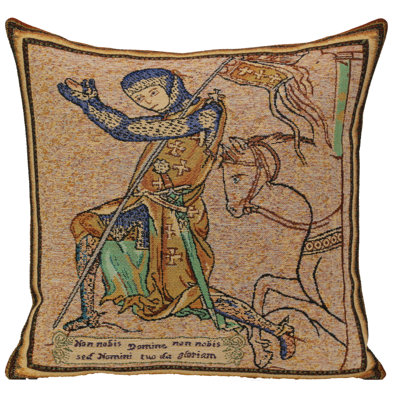 Medieval Cotton Blend Pillow Cover