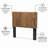 Romero Rattan/Wicker Natural Brown Panel Headboard-153328652