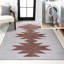 Tapis gris / brun à motif géométrique lavable à la machine Katriel-1544398757