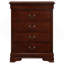 Commode 4 tiroirs Louis Phillipe, cerise-1764073911