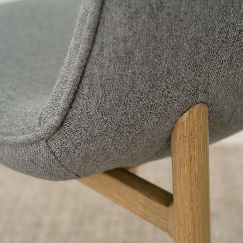 Upholstered Fabric Full Back Side Chair (Set of 8), Gray