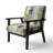 'Hendrelino - Multicolor Twin City - Upholstered Glam Accent Arm Chair